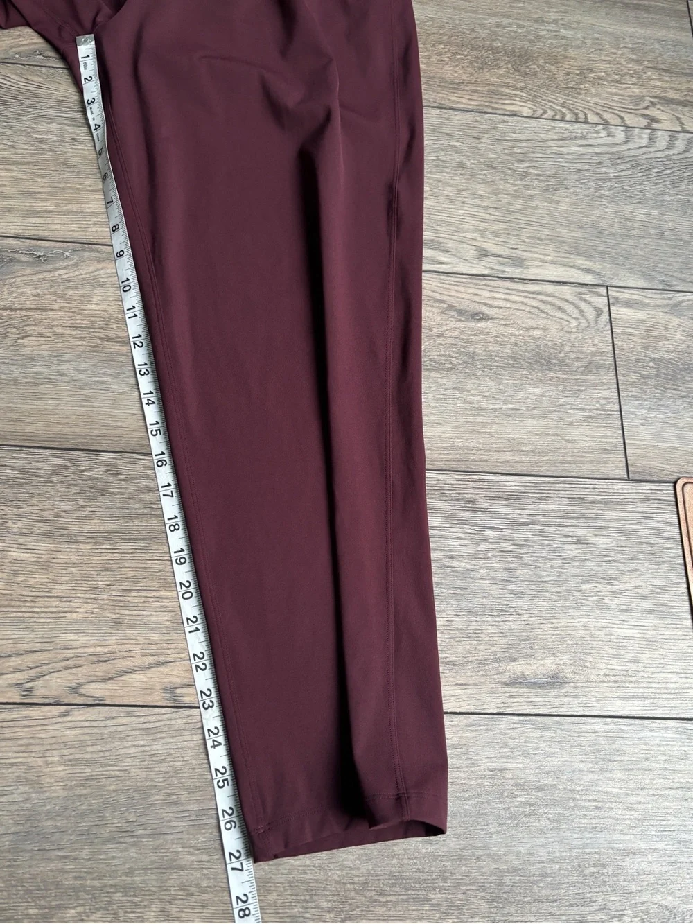 Lululemon Keep Moving Pant High Rise Drawstring Burgundy Wine Cassis Sz 10